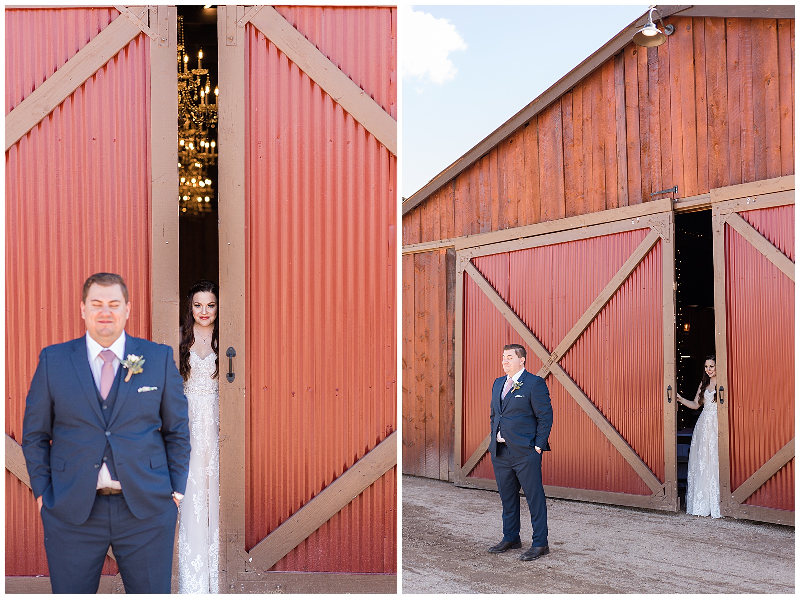 wedding day timeline first look barn