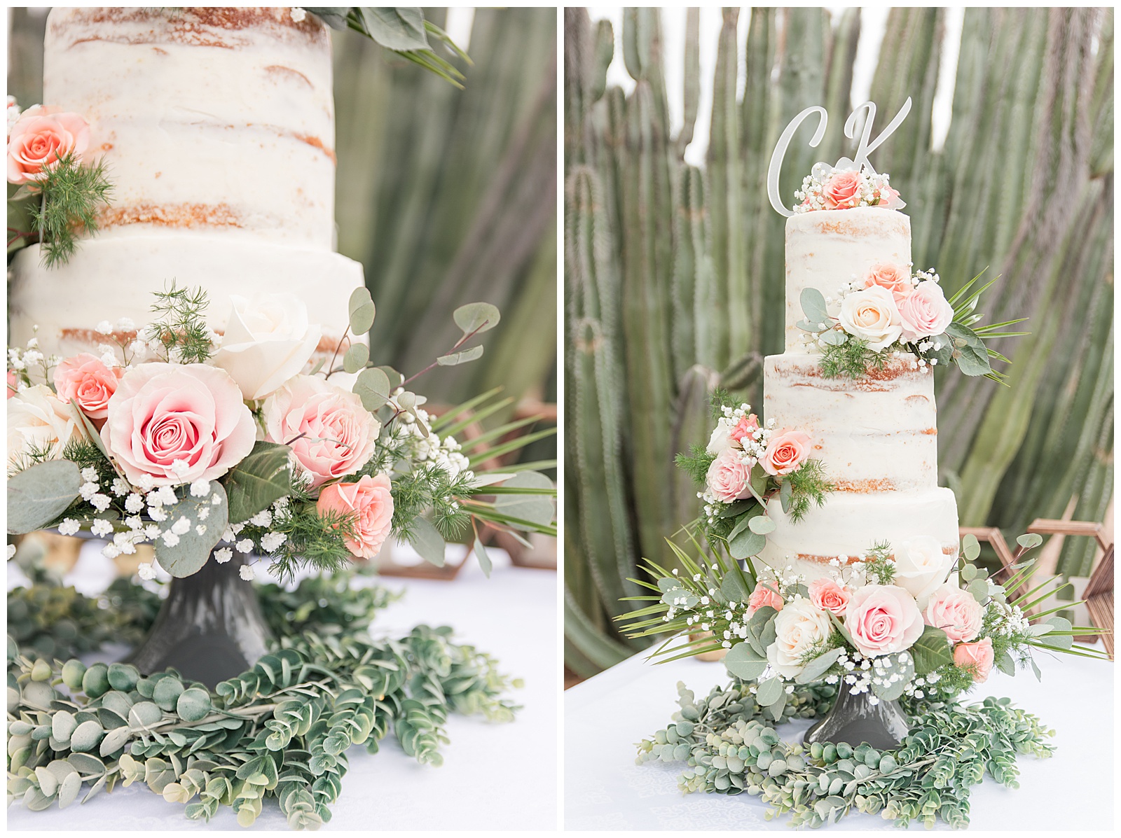 desert wedding wedding cake