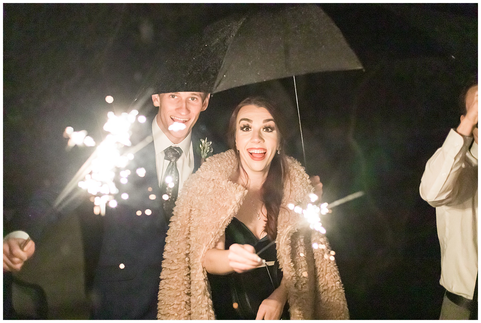 desert wedding sparklers