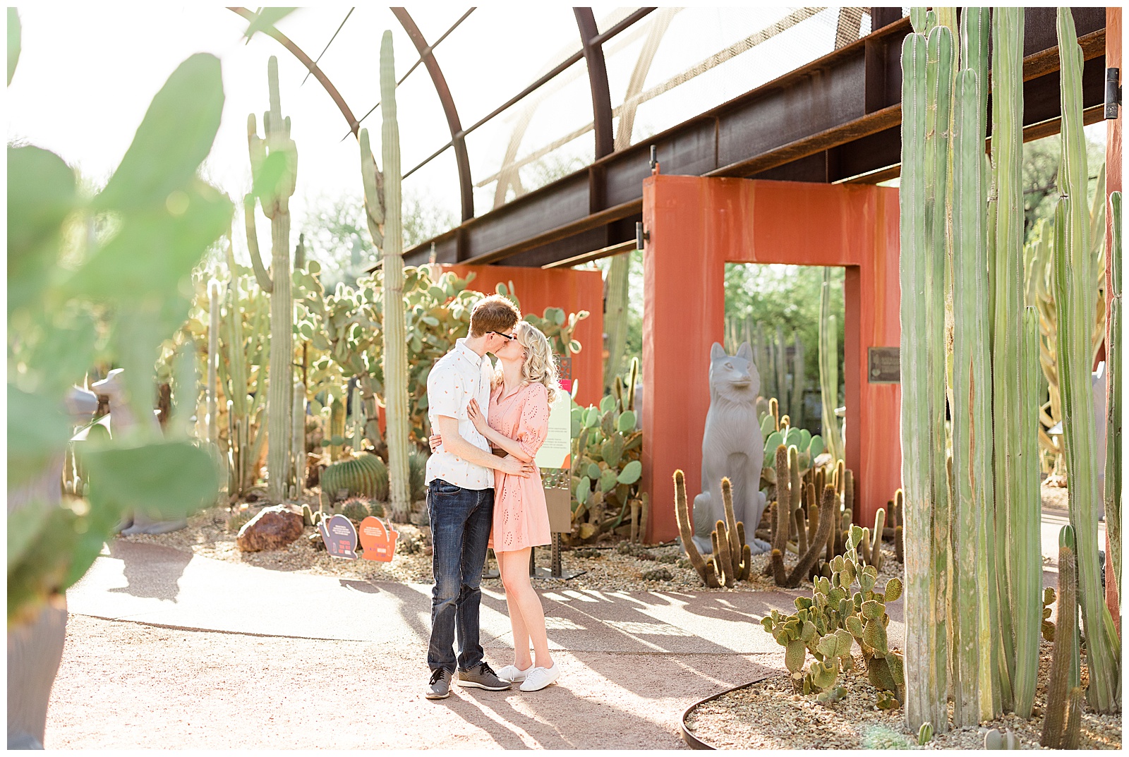 Arizona Wedding Photographers | A Desert Botanical Garden Engagement | Melaney + Sam