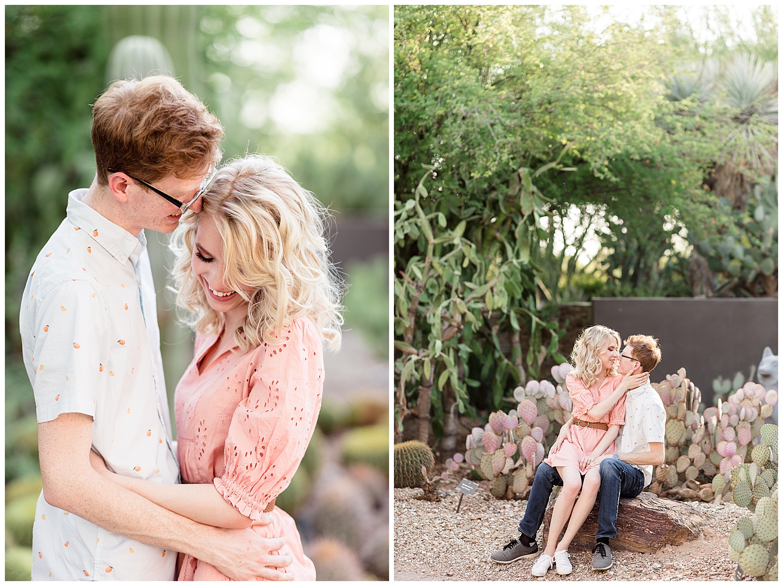 Arizona Wedding Photographers | A Desert Botanical Garden Engagement | Melaney + Sam