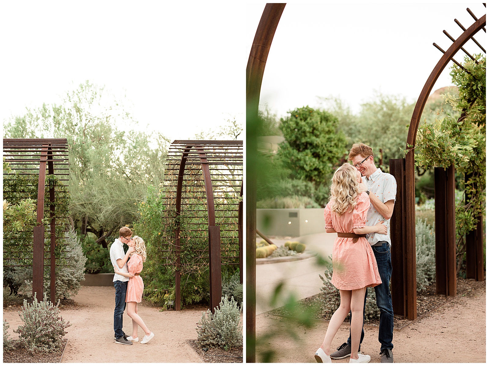 Dreamy Desert Botanical Garden Engagement Photos | Melany + Sam